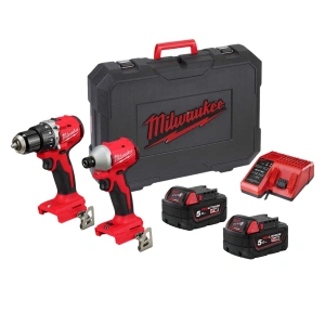 Milwaukee M18 BLCPP2B-502C 2’li Akülü Set (BLDDRC-BLIDRC) 18V 5.0Ah – T4933492837