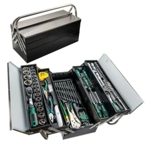 Dolu Takım Çantası Katlanır 5 Gözlü Dolu Metal Alet Çantası