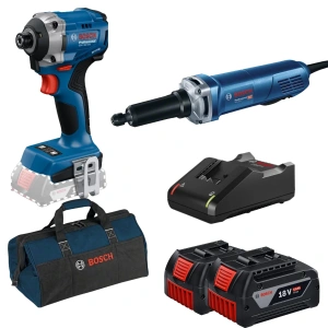 Bosch GDR 18V-215 2x5Ah Professional - GGS 28 LP Professional Set