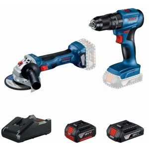 Bosch GWS 180-LI + GSB 185-LI 18 V Çift Akülü 2+4 Ah Elektrikli El Aletleri Seti