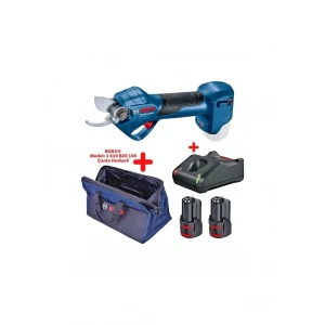 Bosch Pro Pruner 12 V 2 Ah Çift Akülü Dal Budama Makası + Bosch Taşıma Çantası