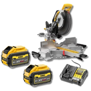 DEWALT DCS782 18V XR 305 mm Akülü Gönye Kesme Makinesi + 2 Adet DCB547 18V/54V FLEXVOLT 9.0Ah Akü + Şarj Cihazı