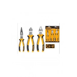 Ingco Pense Seti Pense Yankeski Kargaburun 3 Lü Cr-V Hkps28318