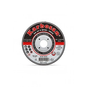 Karbosan 910380 Inox Paslanmaz Çelik İnce Kesme Diski 115x1.0x22.23 AA54RBF80