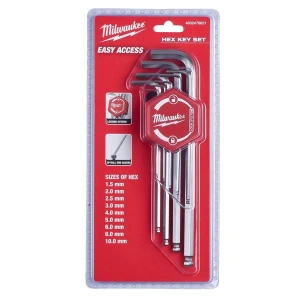 Milwaukee Allen Anahtar Set 1.5 – 10 MM 9 Parça