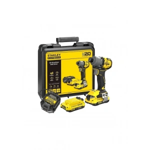 Stanley SFMCF830D2K Kömürsüz Darbeli Tornavida (2 x 20V 2.0Ah)