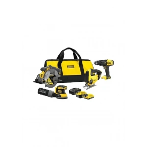 Stanley SFMCK412MDS-QW V20 18Volt 4lü Set Ağaç İşleri 1x4.0Ah 1x2.0Ah