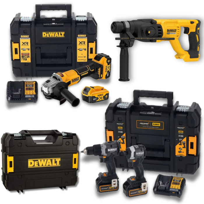 Dewalt x Mclaren 18V Xr Profesyonel Set (Kırıcı, Taşlama, Vidalama
