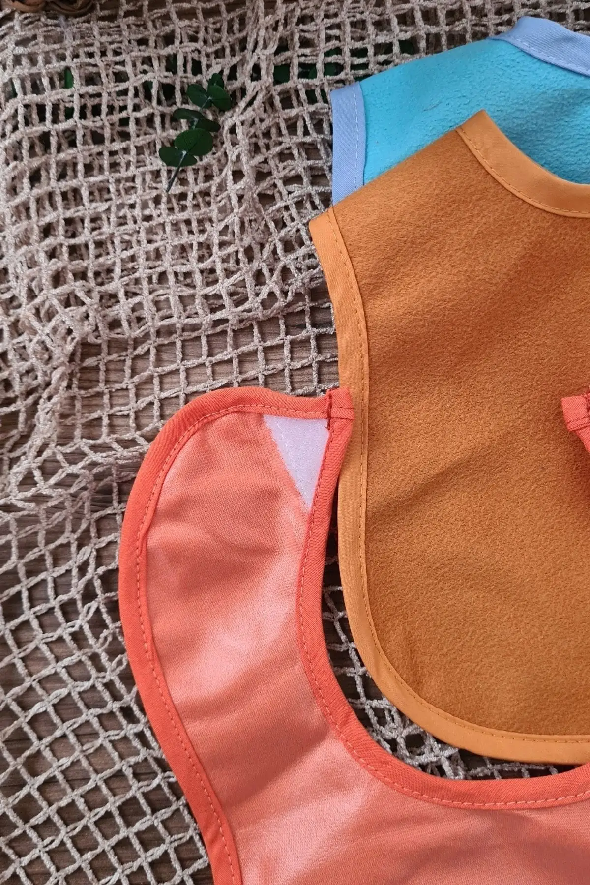 3lü Unisex Sıvı Geçirmez Unisex Bebek Mama Önlüğü