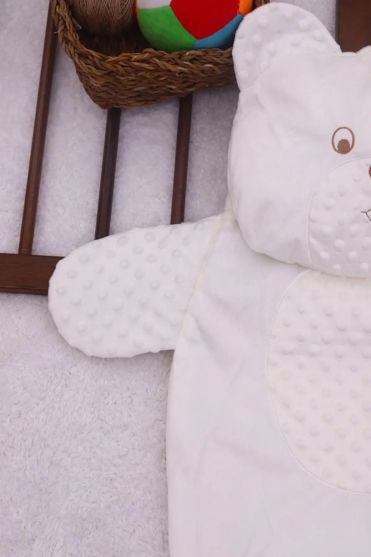 Ayıcık Nakışlı Yastıklı Bebek Alt Açma