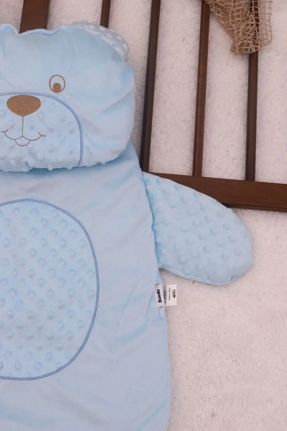 Ayıcık Nakışlı Yastıklı Bebek Alt Açma