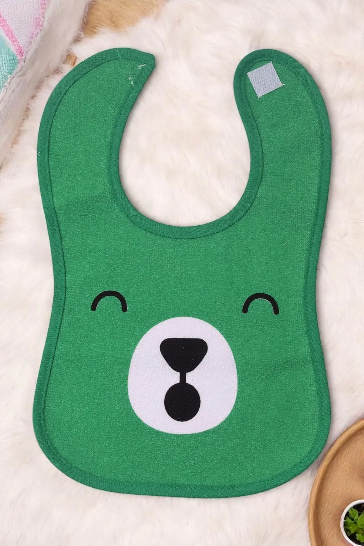 Bear Desenli 3lü Sıvı Geçirmez Bebek Mama Önlüğü 0-18 Ay