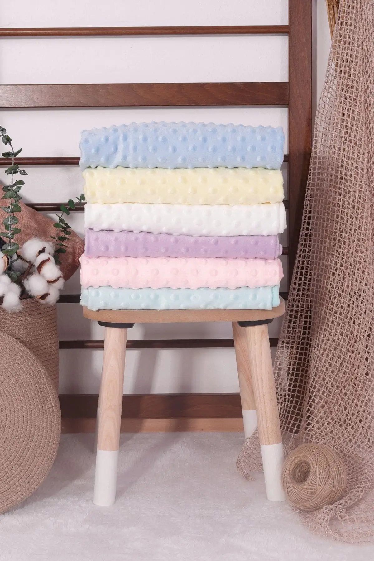 Biyeli Unisex Bebek Nohut Battaniye 75*75 Cm