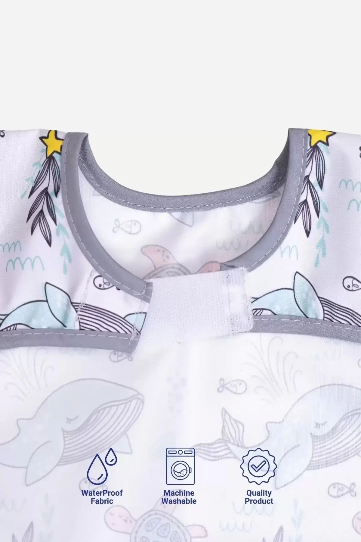 Dolphin Kolsuz Sıvı Geçirmez Aktivite Ve Mama Önlüğü 6-24 Ay