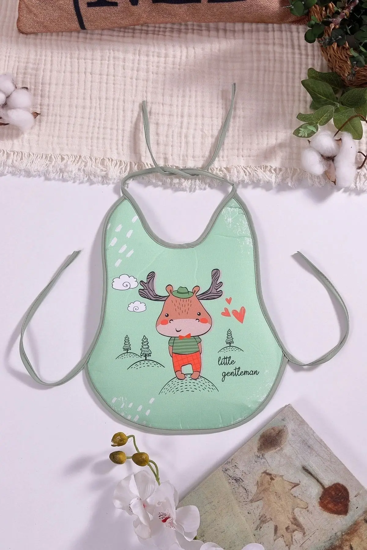 Geyik Desenli Sıvı Geçirmez Armut Önlük