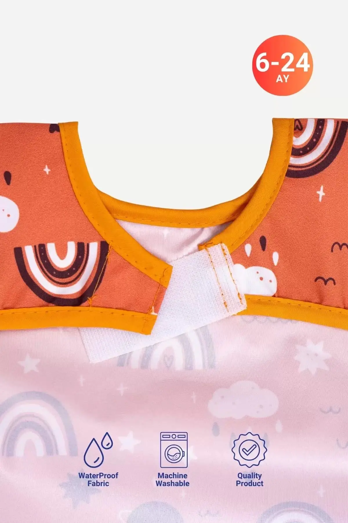 Rainbow Kolsuz Sıvı Geçirmez Aktivite Ve Önlüğü 6-24 Ay