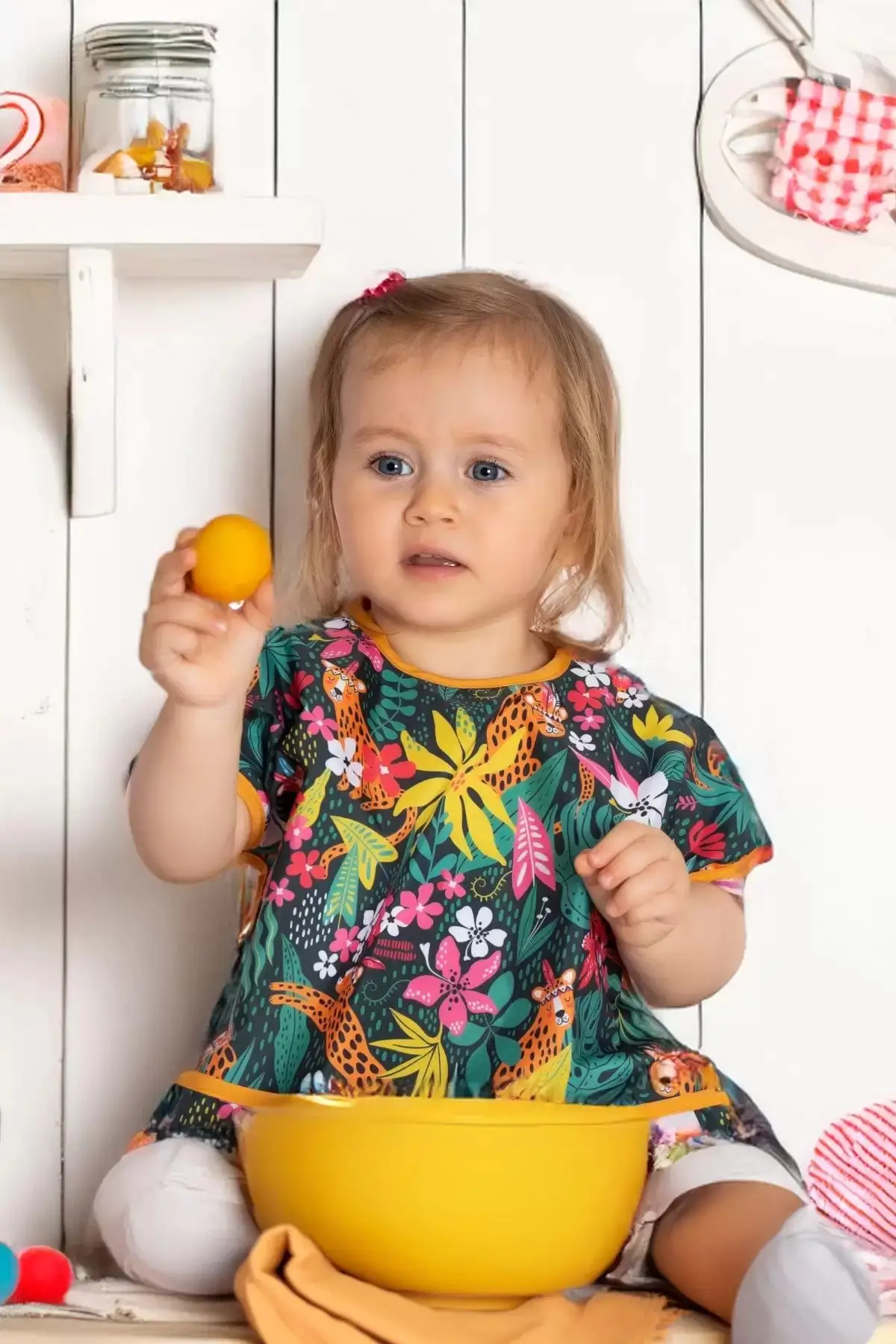 Sıvı Geçirmez 2’Li Set Kısa ve Uzun Kol Aktivite Mama Önlüğü (DREAM) 6-24 Ay