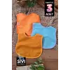3lü Unisex Sıvı Geçirmez Unisex Bebek Mama Önlüğü
