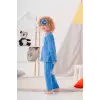 Heros Çanta Ve Maskeli Erkek Çocuk Pijama Takımı Koyu Mavi 4-7 Yaş