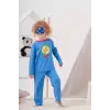 Heros Çanta Ve Maskeli Erkek Çocuk Pijama Takımı Koyu Mavi 4-7 Yaş