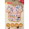 Anatolia Desenli Sıvı Geçirmez Unisex Aktivite ve Mama Önlüğü 6-24 Ay