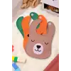Bear Desenli 3lü Sıvı Geçirmez Bebek Mama Önlüğü 0-18 Ay