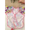 Boom Desenli Sıvı Geçirmez Unisex Aktivite ve Mama Önlüğü 6-24 Ay