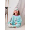 Deniz Kızı Desenli Çanta ve Maskeli % 100 Pamuk Kız Çocuk Pijama Takımı