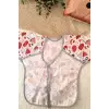 Dondurma Desenli Sıvı Geçirmez Unisex Aktivite ve Mama Önlüğü 6-24 Ay