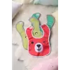 Emoji Desenli 3lü Bebek Mama ve Aktivite Önlüğü 0-12 Ay