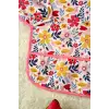Flower Desenli Sıvı Geçirmez Unisex Aktivite ve Mama Önlüğü 6-24 Ay