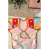 Kare Ayılar Desenli Sıvı Geçirmez Unisex Aktivite Ve Mama Önlüğü 6-24 Ay