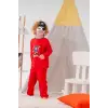 Korsan Desenli Çanta Ve Maskeli % 100 Pamuk Erkek Çocuk Pijama Takımı