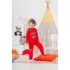 Korsan Desenli Çanta Ve Maskeli % 100 Pamuk Erkek Çocuk Pijama Takımı