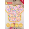 Melin Desenli Sıvı Geçirmez Unisex Aktivite ve Mama Önlüğü 6-24 Ay