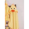 Ördek Figürlü 4 Parça Unisex Bornoz Seti 2-3 Yaş