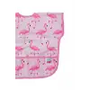 Pembe Flamingo Kolsuz Sıvı Geçirmez Aktivite Ve Mama Önlüğü 6-24 Ay