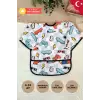 Play Desenli Sıvı Geçirmez Unisex Aktivite Ve Mama Önlüğü 6-24 Ay