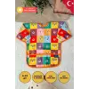 SAFARİ ve KARE AYILAR Desenli 2li Paket Sıvı Geçirmez Unisex Aktivite ve Mama Önlüğü 6-24 Ay