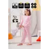 Unicorn Desenli Çanta Ve Maskeli % 100 Pamuk Kız Çocuk Pijama Takımı