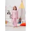 Unicorn Desenli Çanta Ve Maskeli % 100 Pamuk Kız Çocuk Pijama Takımı