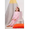 Unicorn Desenli Çanta Ve Maskeli % 100 Pamuk Kız Çocuk Pijama Takımı