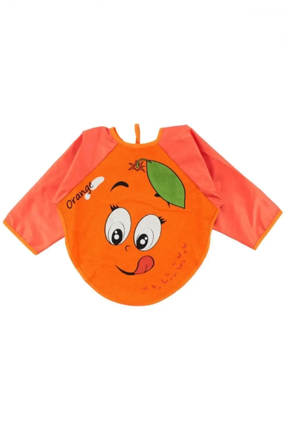 Mama Ve Faaliyet Önlüğü Kollu Portakal Desenli