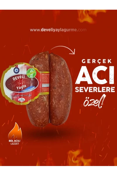 500 gram Acılı Dana Parmak Sucuk