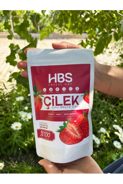 Freeze Dry Çilek- Katkı ve Şeker İlavesiz Meyve Cipsi Üçlü Paket