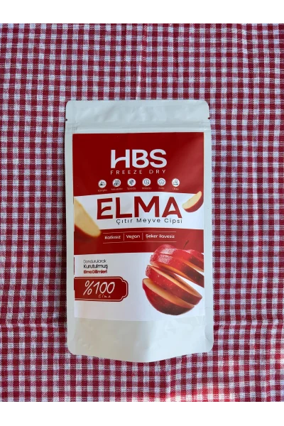 Freeze Dry Elma – Katkı ve Şeker İlavesiz Meyve Cipsi