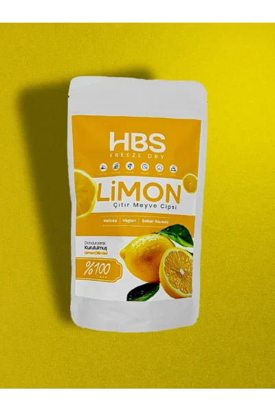 Freeze Dry Limon – Katkı ve Şeker İlavesiz Meyve Cipsi