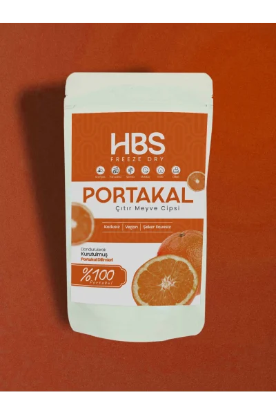 Freeze Dry Portakal – Katkı ve Şeker İlavesiz Meyve Cipsi Üçlü Paket