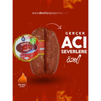 500 gram Acılı Dana Parmak Sucuk