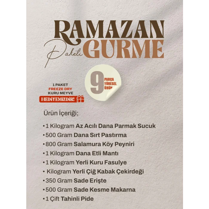 Develi Ramazan Gurme Paketi - 9 Parça Yöresel Set